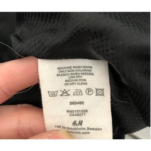 H&M Black Corduroy Blazer Jacket 10 - Picture 9 of 9